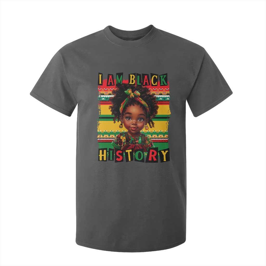 I Am Black History T Shirt For Kid Month Black Melanin Kids Girls TS02 Dark Heather Print Your Wear