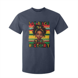 I Am Black History T Shirt For Kid Month Black Melanin Kids Girls TS02 Navy Print Your Wear
