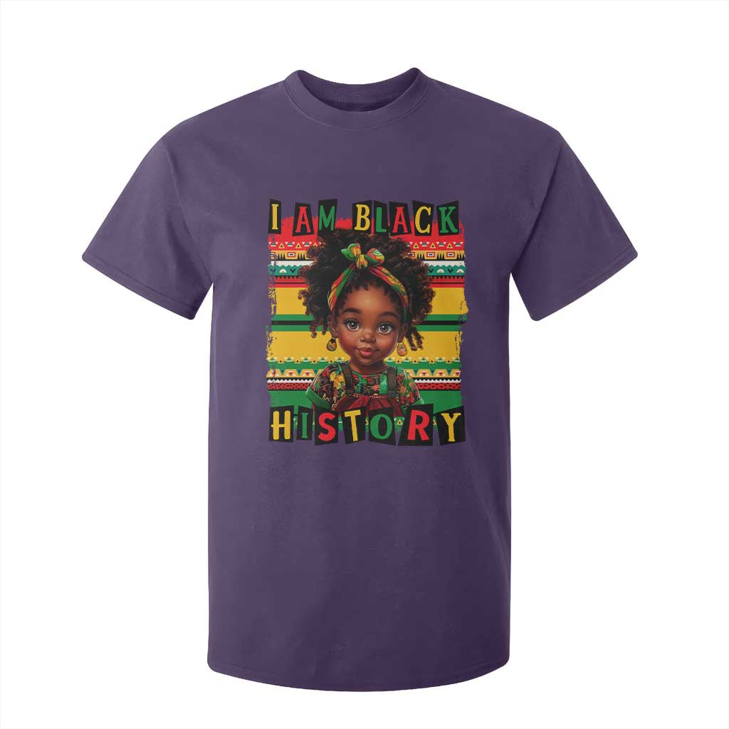 I Am Black History T Shirt For Kid Month Black Melanin Kids Girls TS02 Purple Print Your Wear