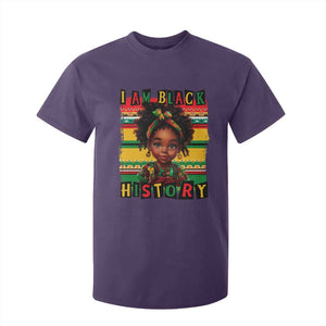 I Am Black History T Shirt For Kid Month Black Melanin Kids Girls TS02 Purple Print Your Wear