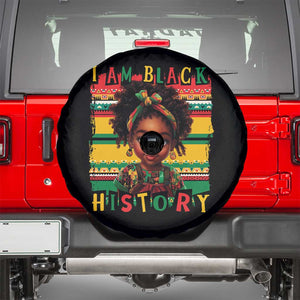 I Am Black History Spare Tire Cover Month Black Melanin Kids Girls TS02 Black Print Your Wear