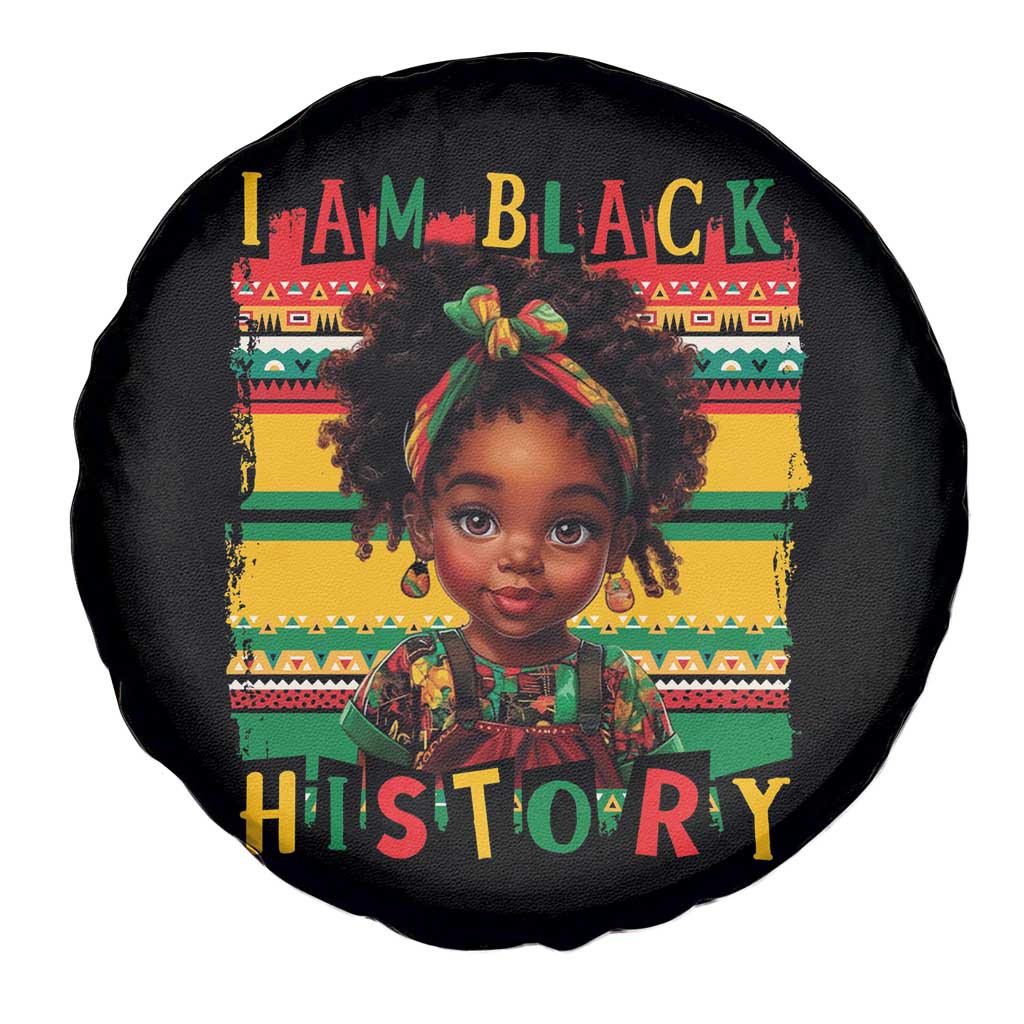 I Am Black History Spare Tire Cover Month Black Melanin Kids Girls TS02 Print Your Wear