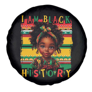 I Am Black History Spare Tire Cover Month Black Melanin Kids Girls TS02 Print Your Wear