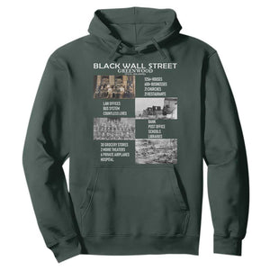 Black Wall Street Hoodie Black Business Black History Month TS02 Dark Forest Green Print Your Wear