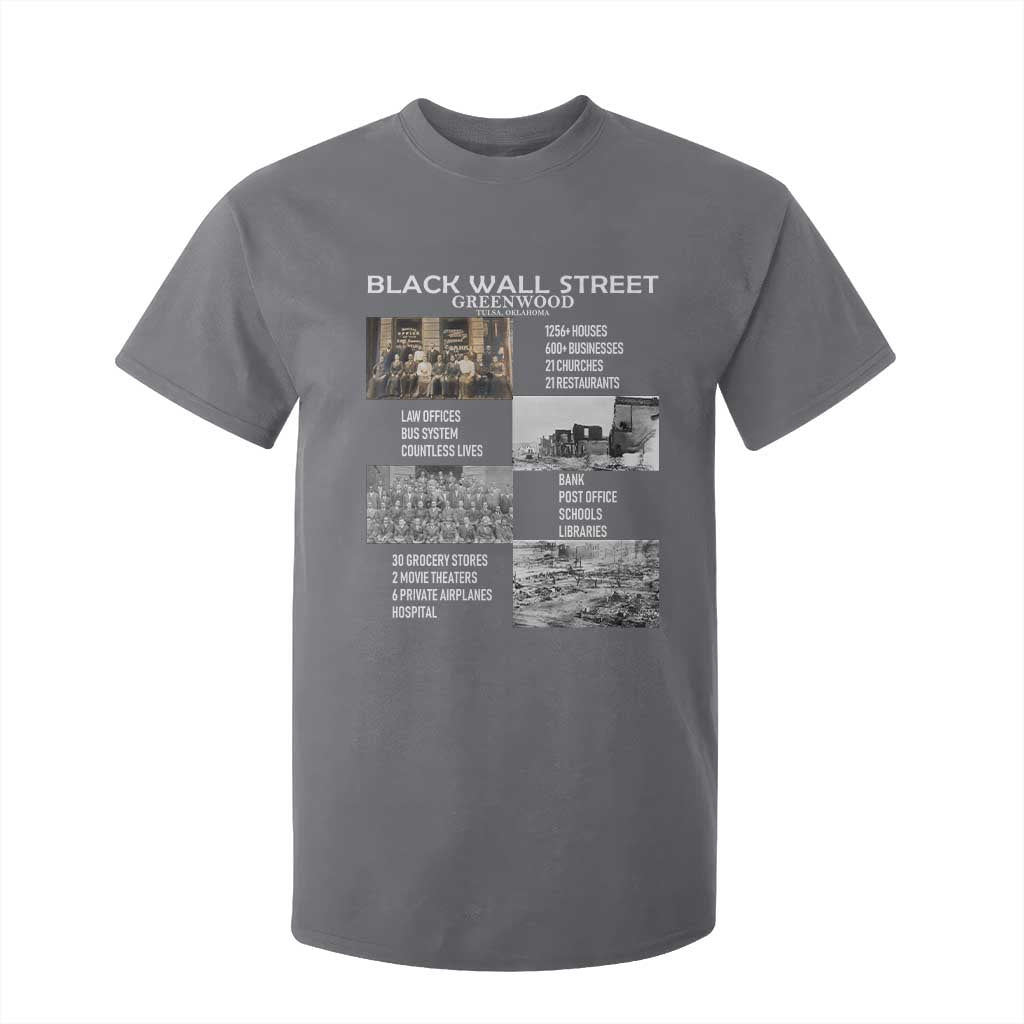 Black Wall Street T Shirt For Kid Black Business Black History Month TS02 Charcoal Print Your Wear