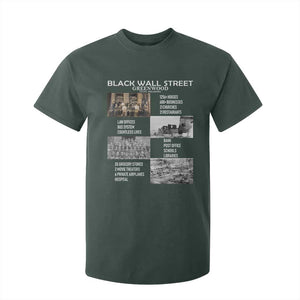 Black Wall Street T Shirt For Kid Black Business Black History Month TS02 Dark Forest Green Print Your Wear