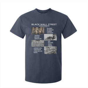 Black Wall Street T Shirt For Kid Black Business Black History Month TS02 Navy Print Your Wear