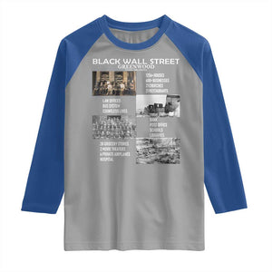 Black Wall Street Raglan Shirt Black Business Black History Month TS02 Sport Gray Royal Print Your Wear