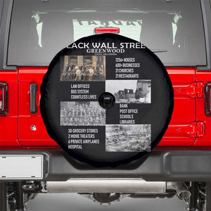 Black Wall Street Spare Tire Cover Black Business Black History Month TS02 Black Print Your Wear