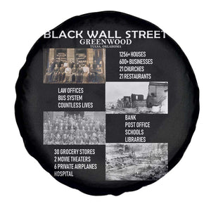 Black Wall Street Spare Tire Cover Black Business Black History Month TS02 Print Your Wear