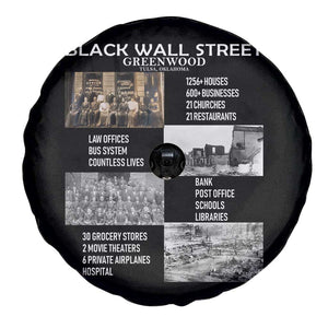 Black Wall Street Spare Tire Cover Black Business Black History Month TS02 Print Your Wear
