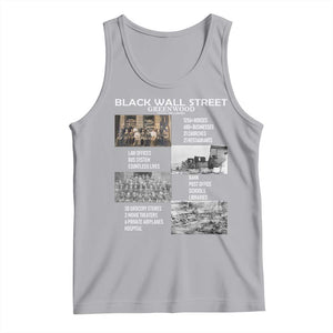 Black Wall Street Tank Top Black Business Black History Month TS02 Athletic Heather Print Your Wear