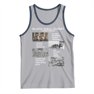 Black Wall Street Tank Top Black Business Black History Month TS02 Athletic Heather Navy Print Your Wear
