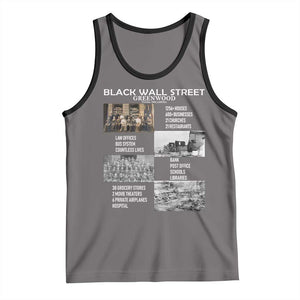 Black Wall Street Tank Top Black Business Black History Month TS02 Deep Heather Black Print Your Wear