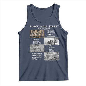 Black Wall Street Tank Top Black Business Black History Month TS02 Navy Print Your Wear