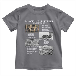 Black Wall Street Toddler T Shirt Black Business Black History Month TS02 Charcoal Print Your Wear