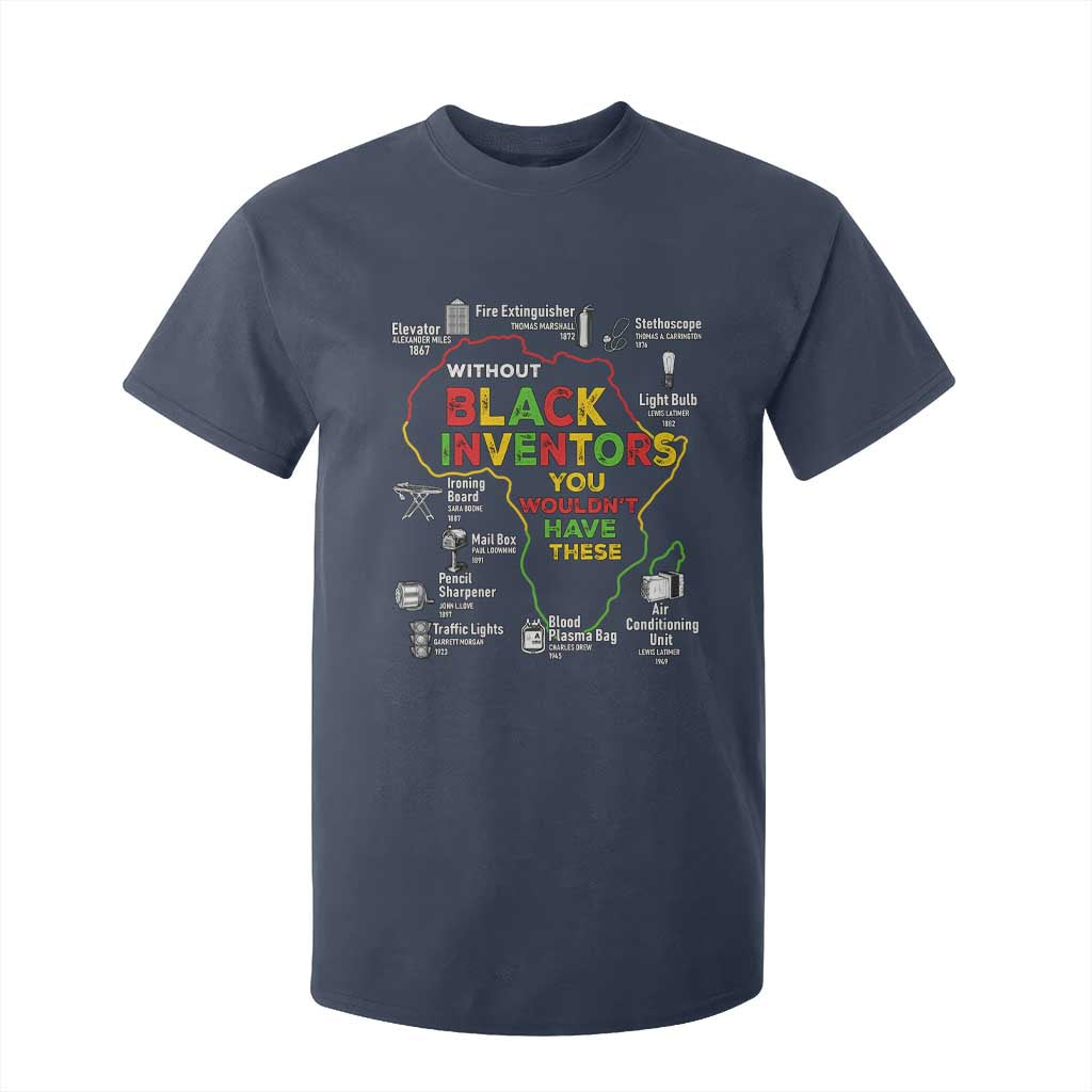 Proud Black Inventors T Shirt For Kid Black History Month African American Pride TS02 Navy Print Your Wear