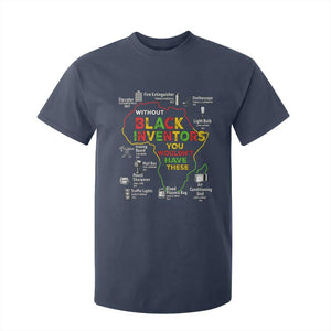 Proud Black Inventors T Shirt For Kid Black History Month African American Pride TS02 Navy Print Your Wear
