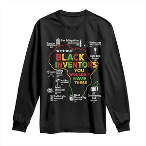 Proud Black Inventors Long Sleeve Shirt Black History Month African American Pride TS02 Black Print Your Wear