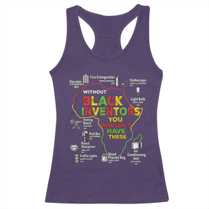 Proud Black Inventors Racerback Tank Top Black History Month African American Pride TS02 Purple Print Your Wear