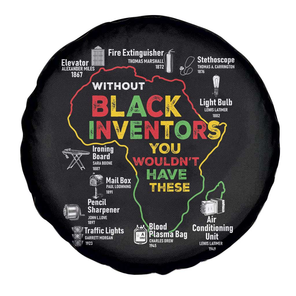 Proud Black Inventors Spare Tire Cover Black History Month African American Pride TS02 Print Your Wear