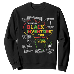 Proud Black Inventors Sweatshirt Black History Month African American Pride TS02 Black Print Your Wear