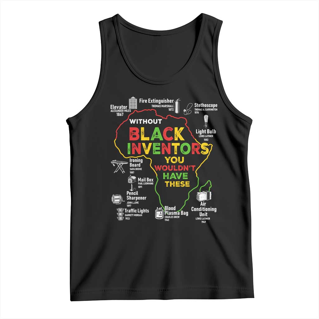 Proud Black Inventors Tank Top Black History Month African American Pride TS02 Black Print Your Wear