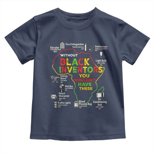 Proud Black Inventors Toddler T Shirt Black History Month African American Pride TS02 Navy Print Your Wear