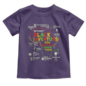 Proud Black Inventors Toddler T Shirt Black History Month African American Pride TS02 Purple Print Your Wear