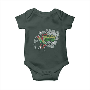 I Am Black History Baby Onesie Black Girl Sparkling Bling TS02 Print Your Wear