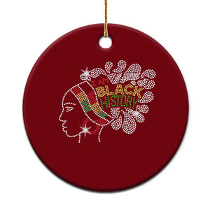 I Am Black History Ceramic Ornament Black Girl Sparkling Bling TS02 1pc Red Print Your Wear