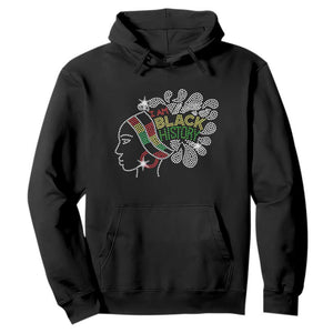 I Am Black History Hoodie Black Girl Sparkling Bling TS02 Black Print Your Wear