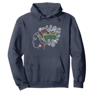 I Am Black History Hoodie Black Girl Sparkling Bling TS02 Navy Print Your Wear
