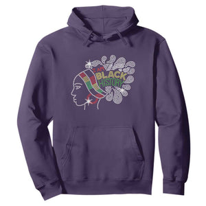 I Am Black History Hoodie Black Girl Sparkling Bling TS02 Purple Print Your Wear