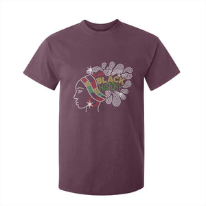 I Am Black History T Shirt For Kid Black Girl Sparkling Bling TS02 Maroon Print Your Wear