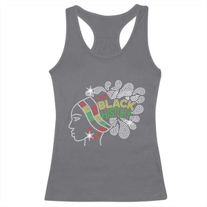 I Am Black History Racerback Tank Top Black Girl Sparkling Bling TS02 Charcoal Print Your Wear
