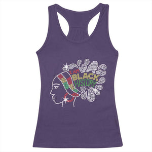 I Am Black History Racerback Tank Top Black Girl Sparkling Bling TS02 Purple Print Your Wear