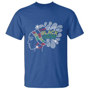 I Am Black History T Shirt Black Girl Sparkling Bling TS02 Royal Blue Print Your Wear
