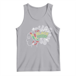 I Am Black History Tank Top Black Girl Sparkling Bling TS02 Athletic Heather Print Your Wear