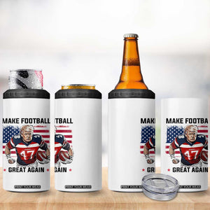 Make American Football Great Again 4 in 1 Can Cooler Tumbler Funny Trump US Flag Vintage TS02 Print Your Wear