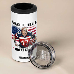 Make American Football Great Again 4 in 1 Can Cooler Tumbler Funny Trump US Flag Vintage TS02 Print Your Wear