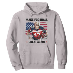 Make American Football Great Again Hoodie Funny Trump US Flag Vintage TS02 Ice Gray Print Your Wear