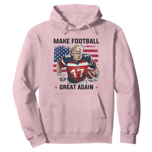 Make American Football Great Again Hoodie Funny Trump US Flag Vintage TS02 Light Pink Print Your Wear