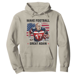 Make American Football Great Again Hoodie Funny Trump US Flag Vintage TS02 Sand Print Your Wear