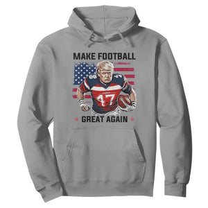 Make American Football Great Again Hoodie Funny Trump US Flag Vintage TS02 Sport Gray Print Your Wear