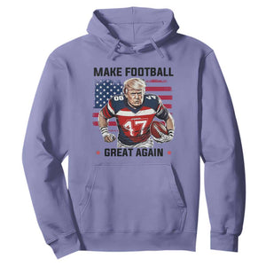 Make American Football Great Again Hoodie Funny Trump US Flag Vintage TS02 Violet Print Your Wear