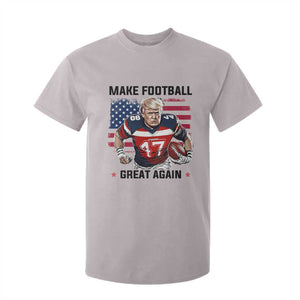 Make American Football Great Again T Shirt For Kid Funny Trump US Flag Vintage TS02 Ice Gray Print Your Wear