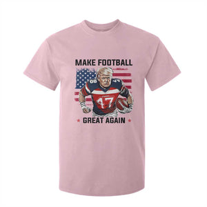 Make American Football Great Again T Shirt For Kid Funny Trump US Flag Vintage TS02 Light Pink Print Your Wear