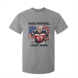 Make American Football Great Again T Shirt For Kid Funny Trump US Flag Vintage TS02 Sport Gray Print Your Wear