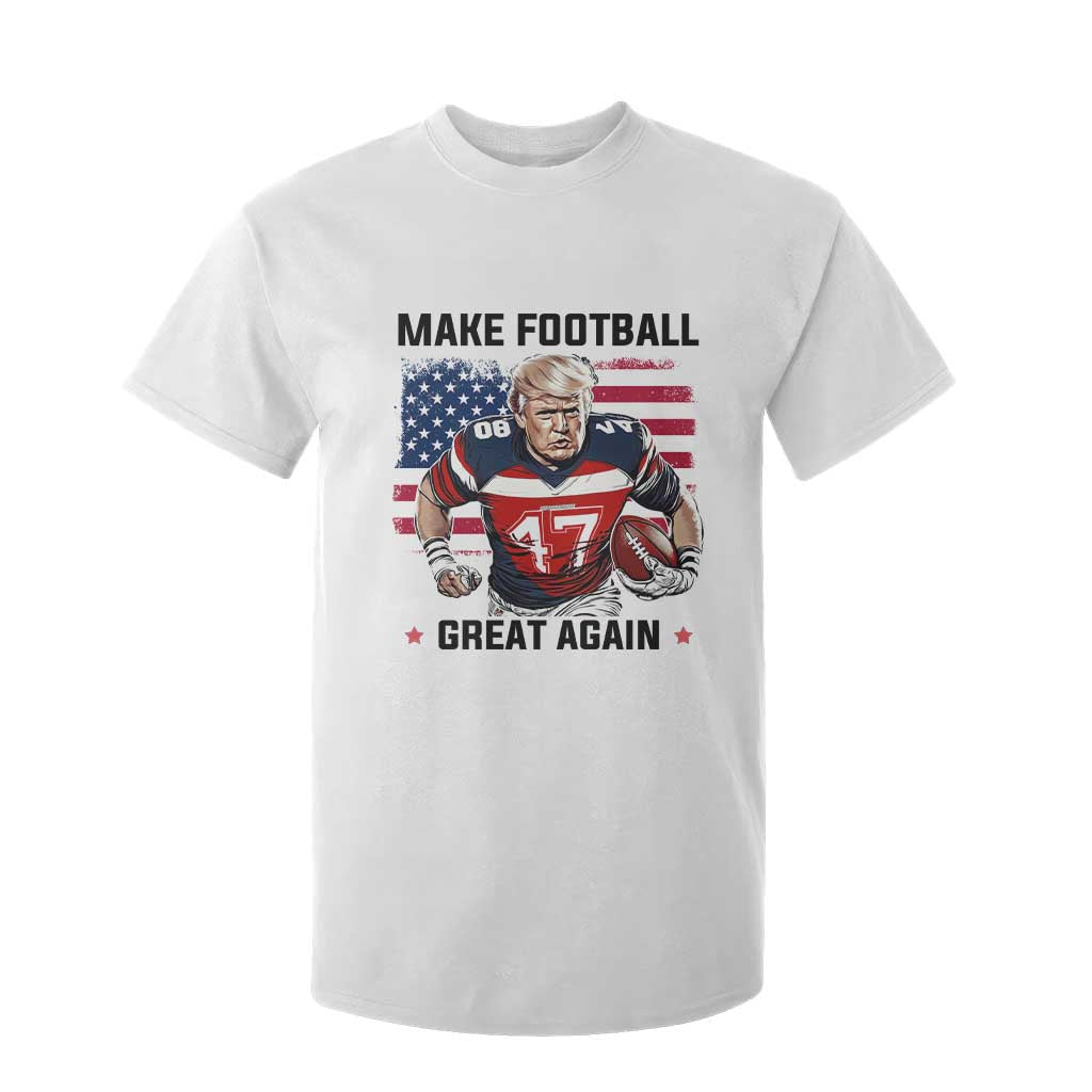 Make American Football Great Again T Shirt For Kid Funny Trump US Flag Vintage TS02 White Print Your Wear